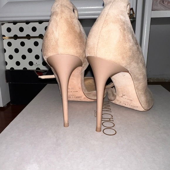 Jimmy Choo shoes LUCY 100 Nude size 37.5 - Picture 6 of 8